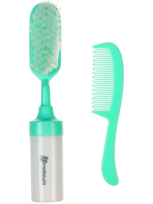 Набор расчесок 2шт «Малыш», цвет бирюзовый, рисунок МИКС