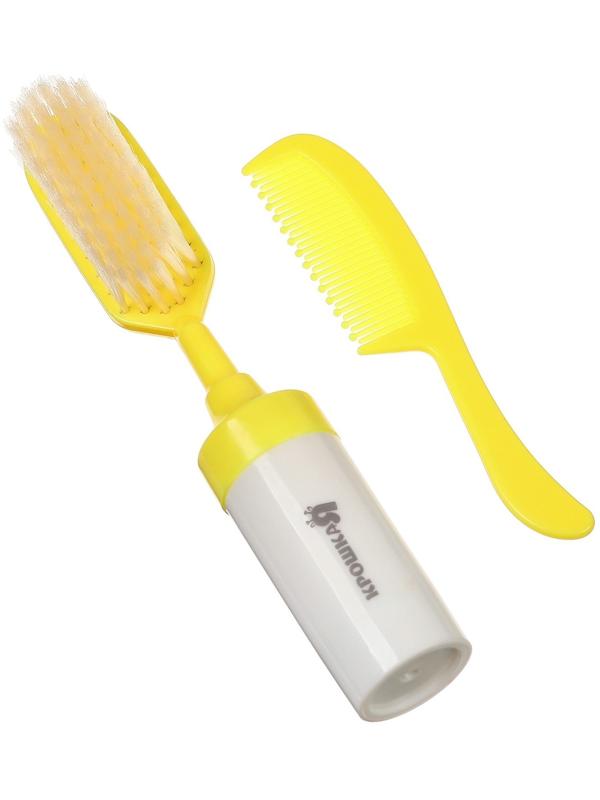 Набор расчесок 2шт «Малыш», цвет желтый, рисунок МИКС