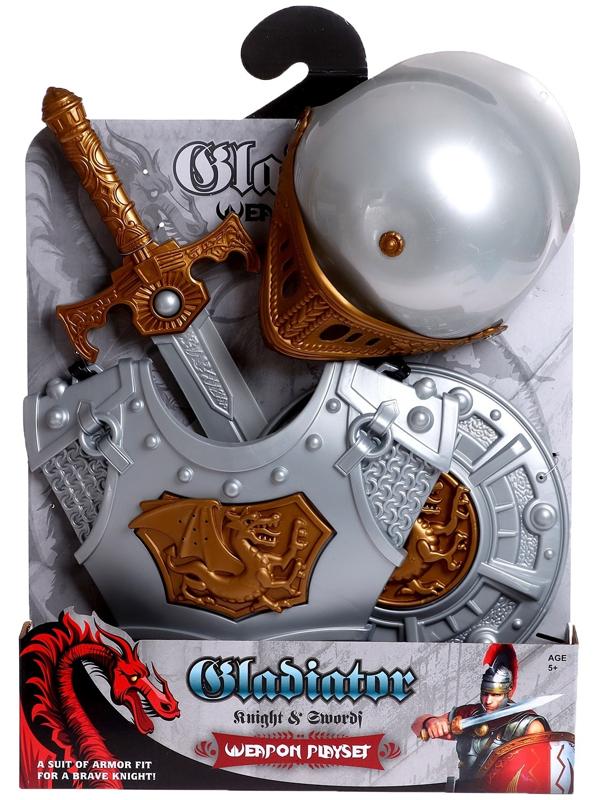 Наборы рыцаря «Гладиатор», шлем, щит, меч, доспехи