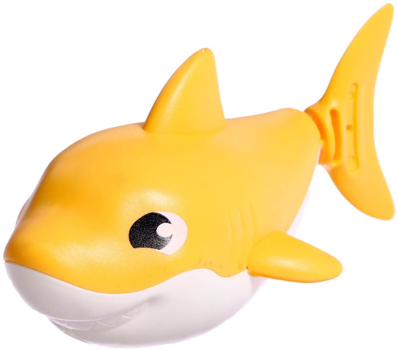 Заводная игрушка водоплавающая «Акулёнок», цвета МИКС