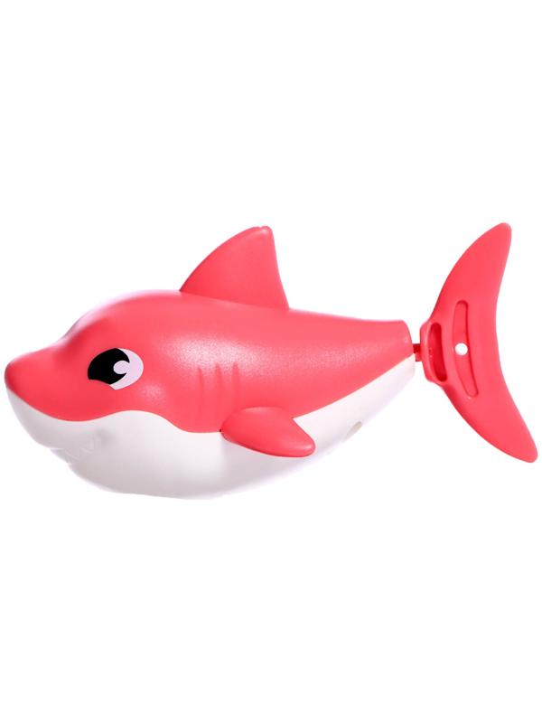 Заводная игрушка водоплавающая «Акулёнок», цвета МИКС