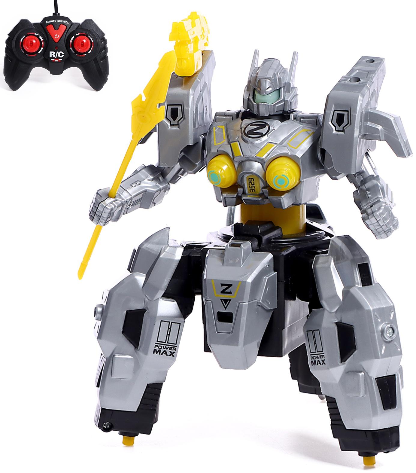 Робот радиоуправляемый «Киборг», световые и дымовые эффекты, работает от батареек