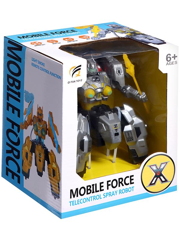 Робот радиоуправляемый «Киборг», световые и дымовые эффекты, работает от батареек