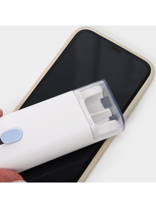 Мультифункциональный набор для чистки узких мест с распылителем и зажимом для клавиш Raccoon, цвет белый