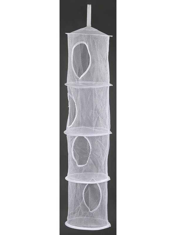 Корзина подвесная для игрушек 4 секции МИКС 27х27х92 см