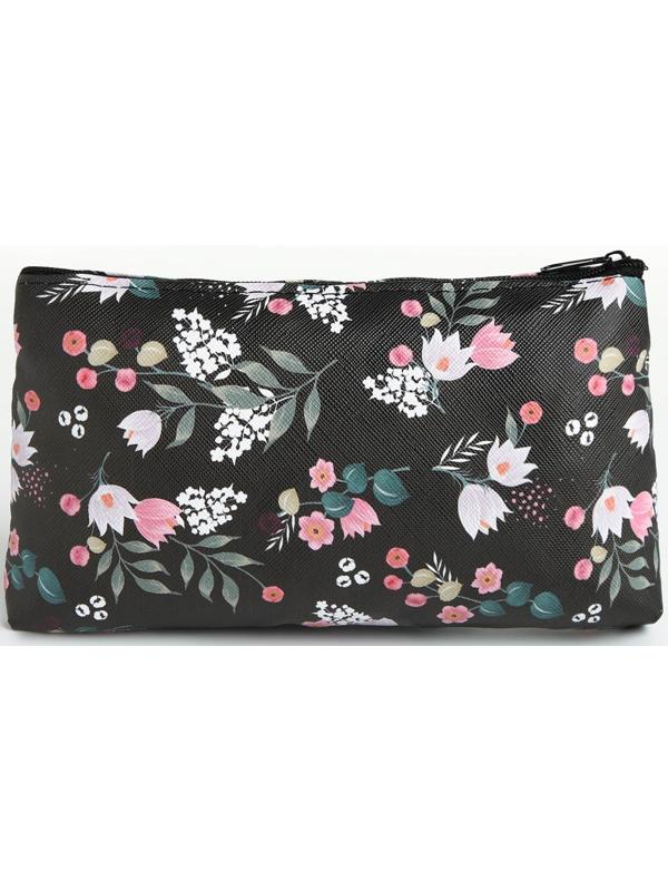 Косметичка на молнии, цвет чёрный