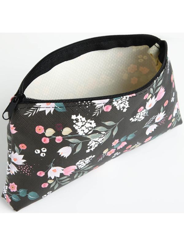 Косметичка на молнии, цвет чёрный
