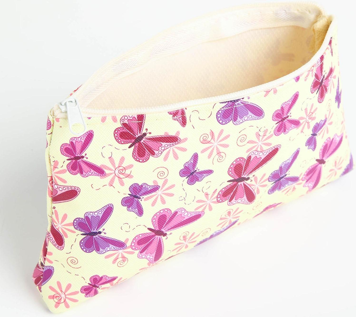 Косметичка на молнии, цвет жёлтый