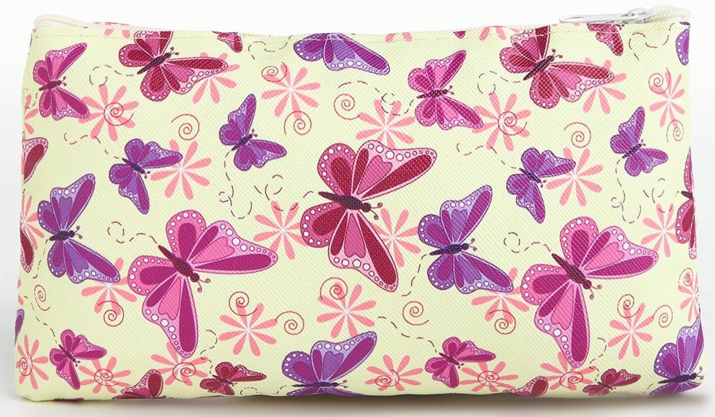 Косметичка на молнии, цвет жёлтый