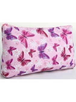 Косметичка на молнии, цвет розовый