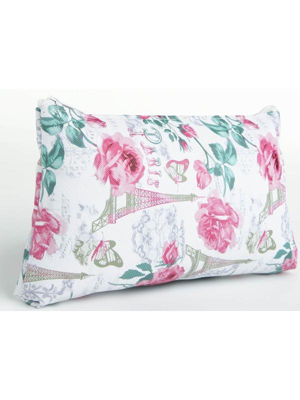 Косметичка на молнии, цвет белый/разноцветный