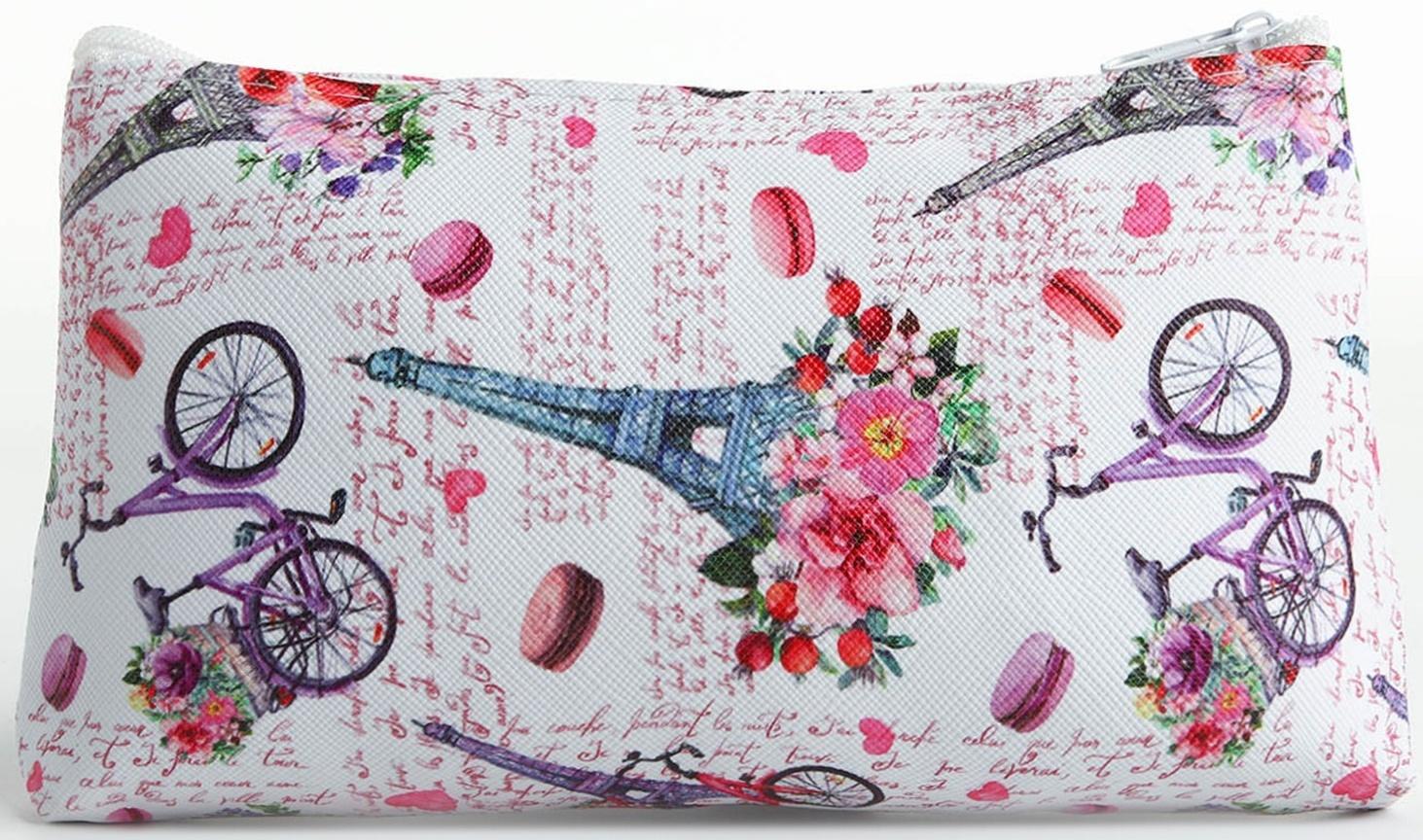 Косметичка на молнии, цвет белый/разноцветный