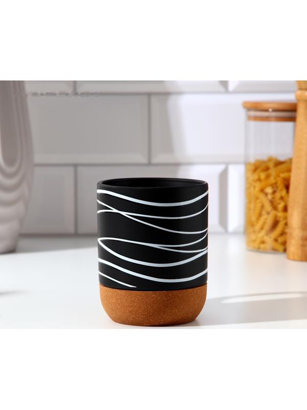 Кружка с пробковым дном «Геометрия», 400 мл