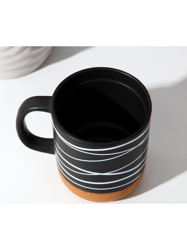 Кружка с пробковым дном «Геометрия», 400 мл