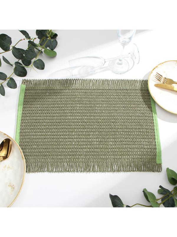 Салфетка Доляна цв.зеленый,30*45 см