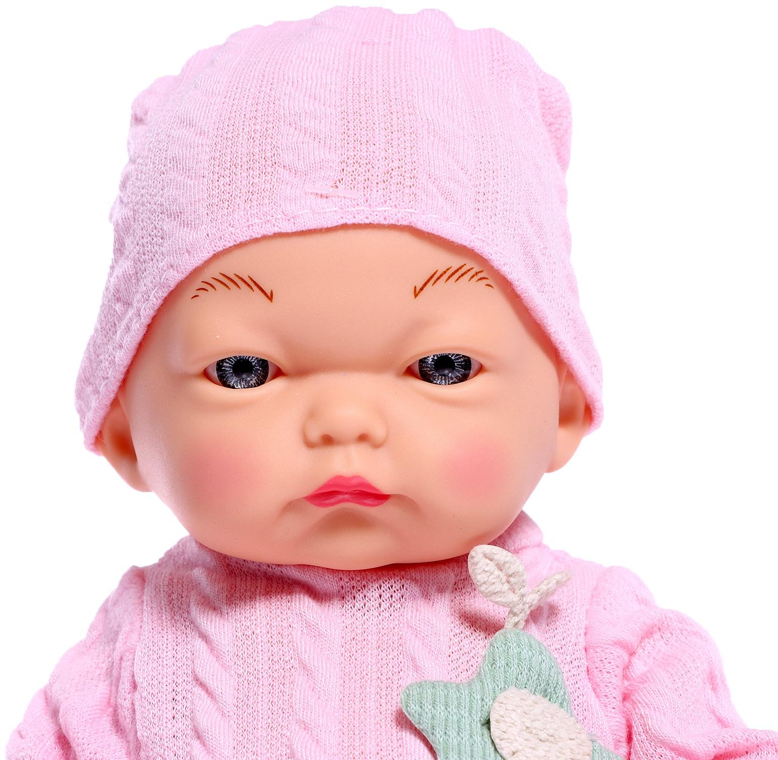 Пупс «Вязаное настроение», цвет розовый