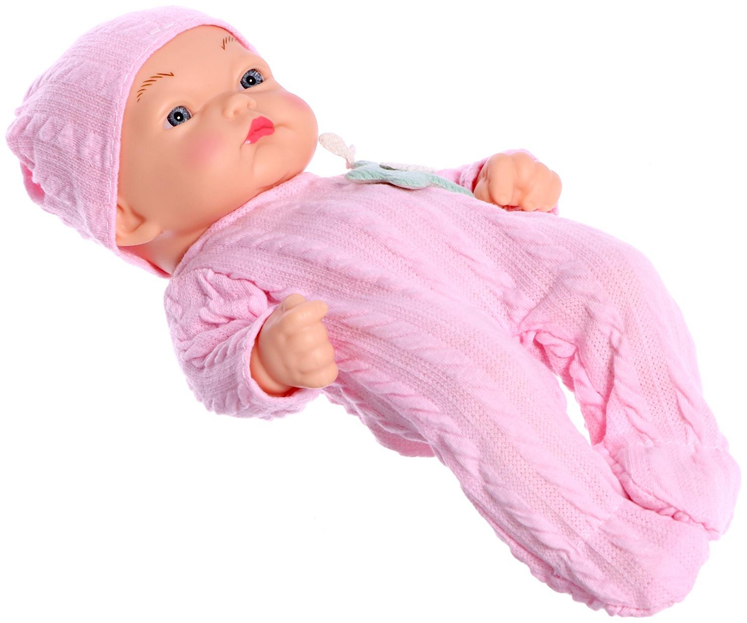 Пупс «Вязаное настроение», цвет розовый