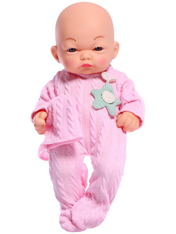 Пупс «Вязаное настроение», цвет розовый