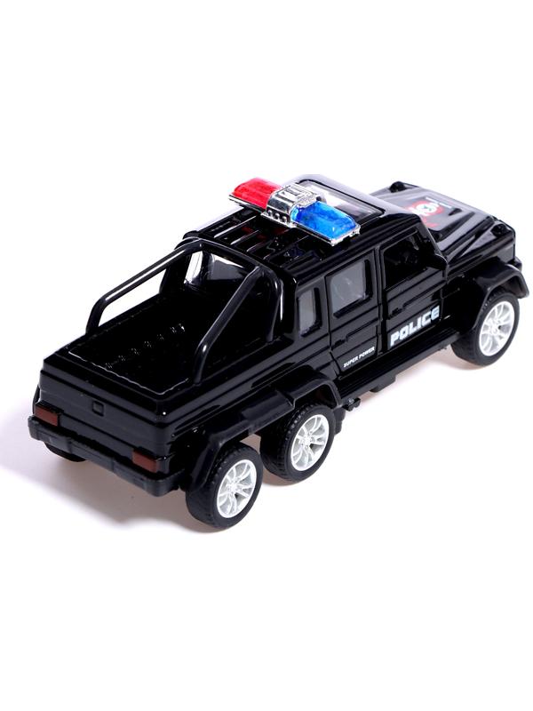 Машина металлическая «Спецслужбы. Джип», 1:32, инерция, цвет черный