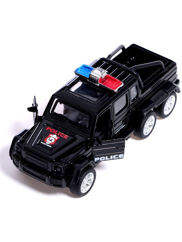 Машина металлическая «Спецслужбы. Джип», 1:32, инерция, цвет черный