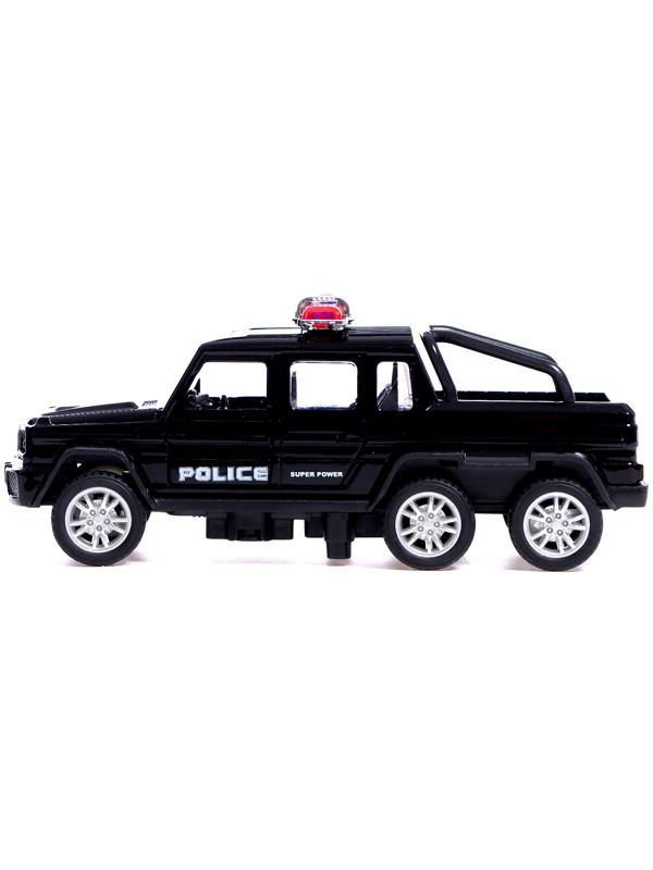 Машина металлическая «Спецслужбы. Джип», 1:32, инерция, цвет черный