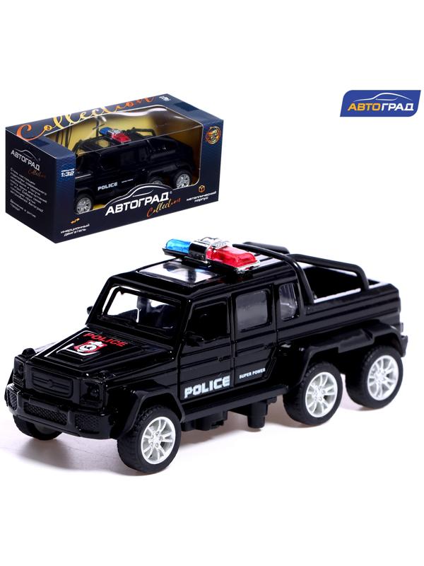 Машина металлическая «Спецслужбы. Джип», 1:32, инерция, цвет черный