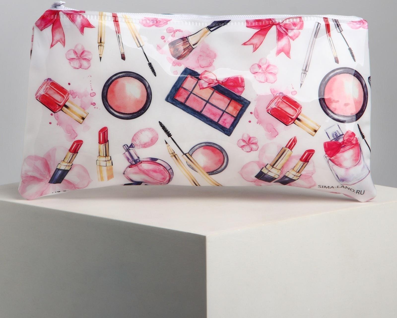 Косметичка PVC на молнии «Макияж»