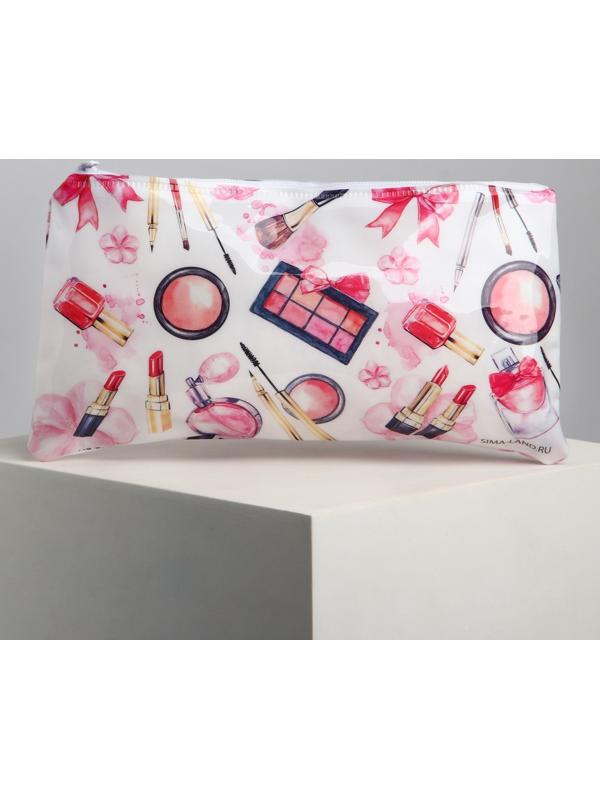 Косметичка PVC на молнии «Макияж»