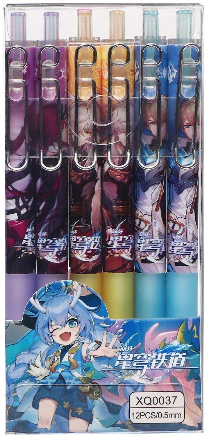 Ручка гелевая автоматическая 0,5мм синяя 