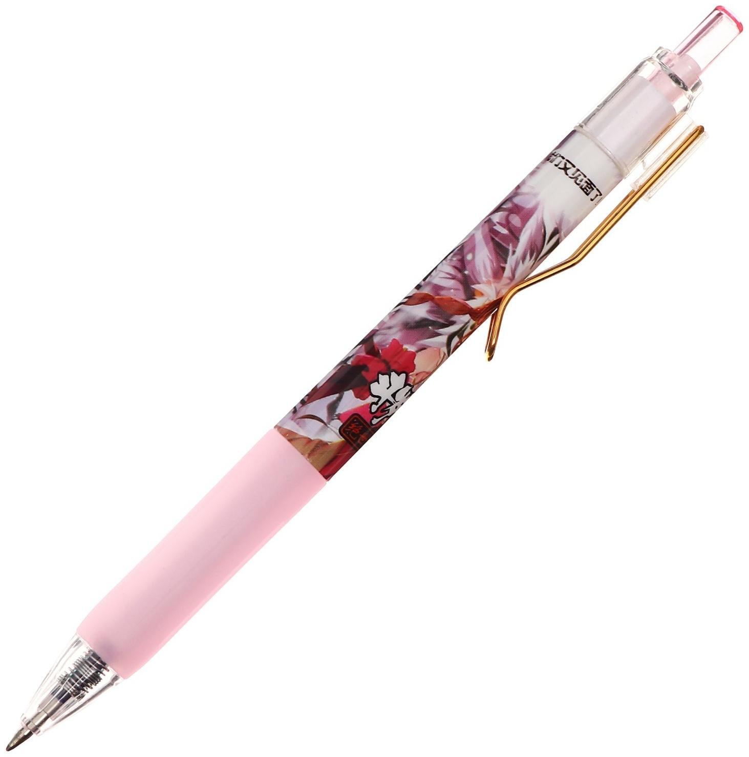 Ручка гелевая автоматическая 0,5мм синяя 