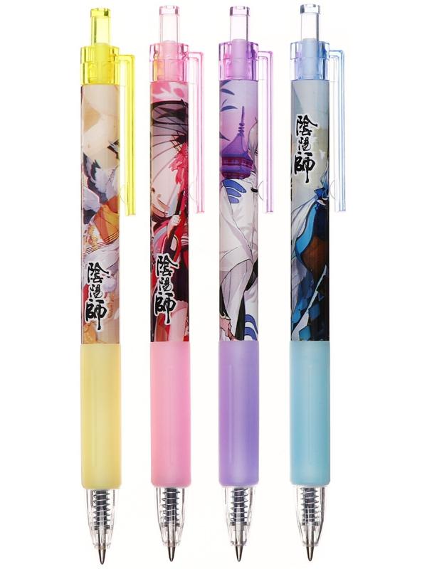 Ручка гелевая автоматическая Calligrata, 0,5мм, стержень синий, корпус Аниме