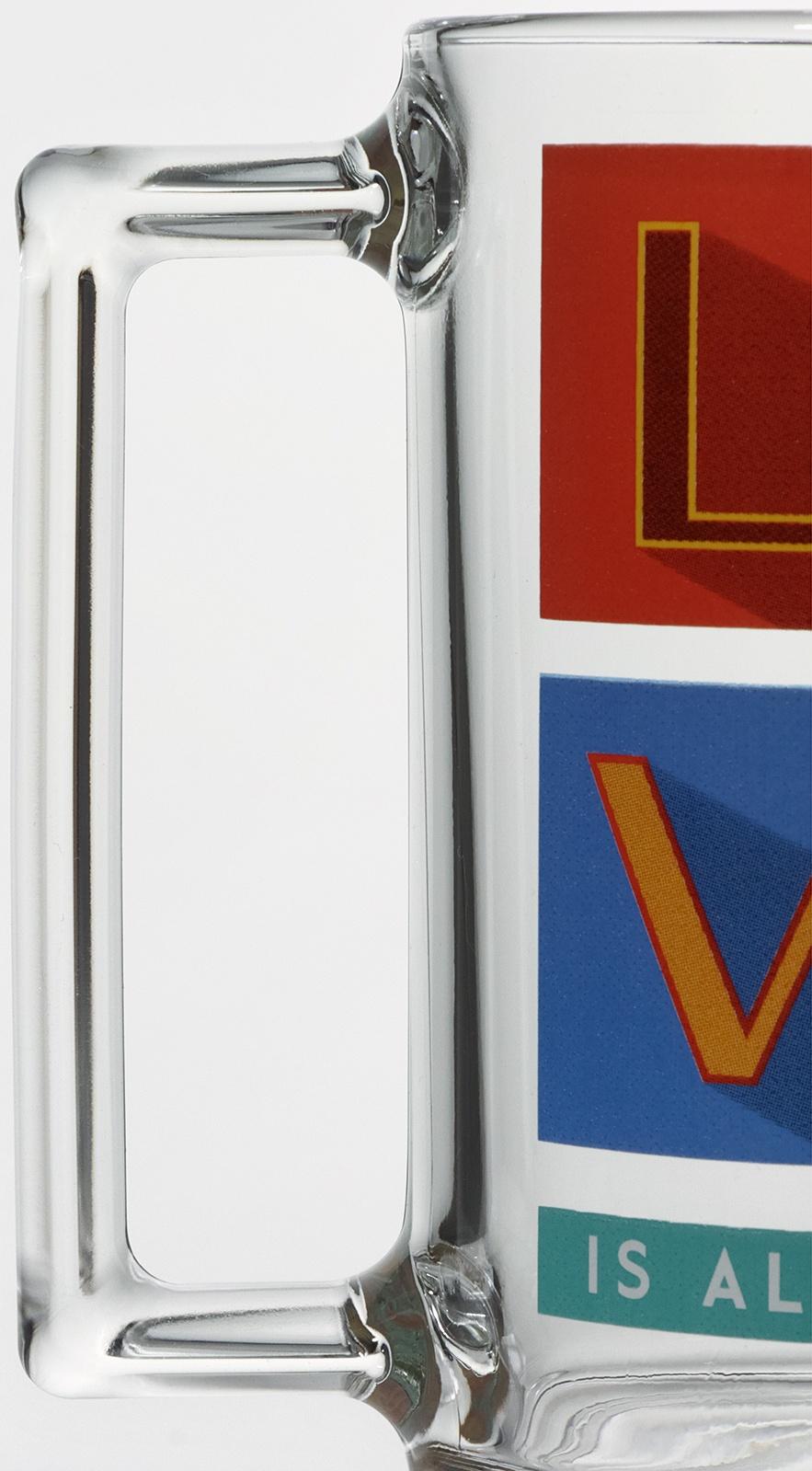 Кружка стеклянная «Фитнес», 320 мл, микс