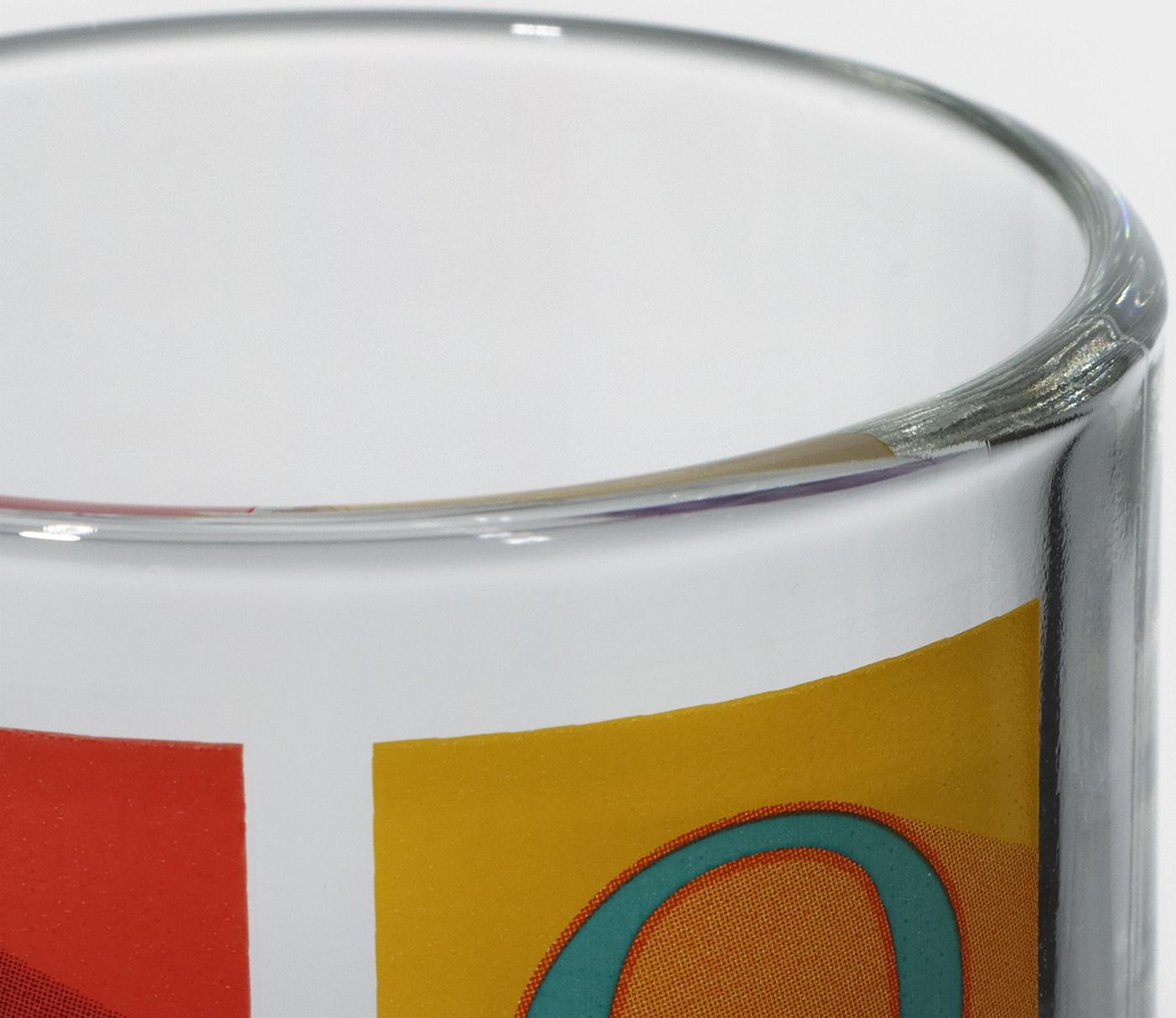 Кружка стеклянная «Фитнес», 320 мл, микс