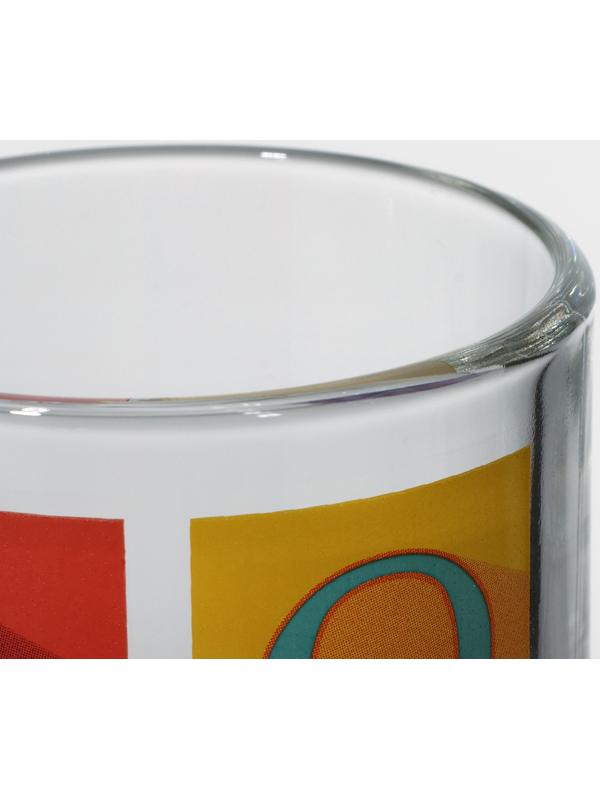 Кружка стеклянная «Фитнес», 320 мл, микс