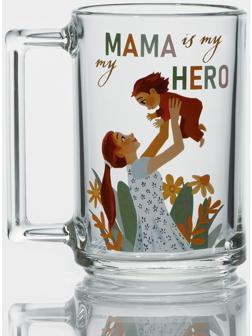 Кружка стеклянная «Фитнес. Мама», 320 мл