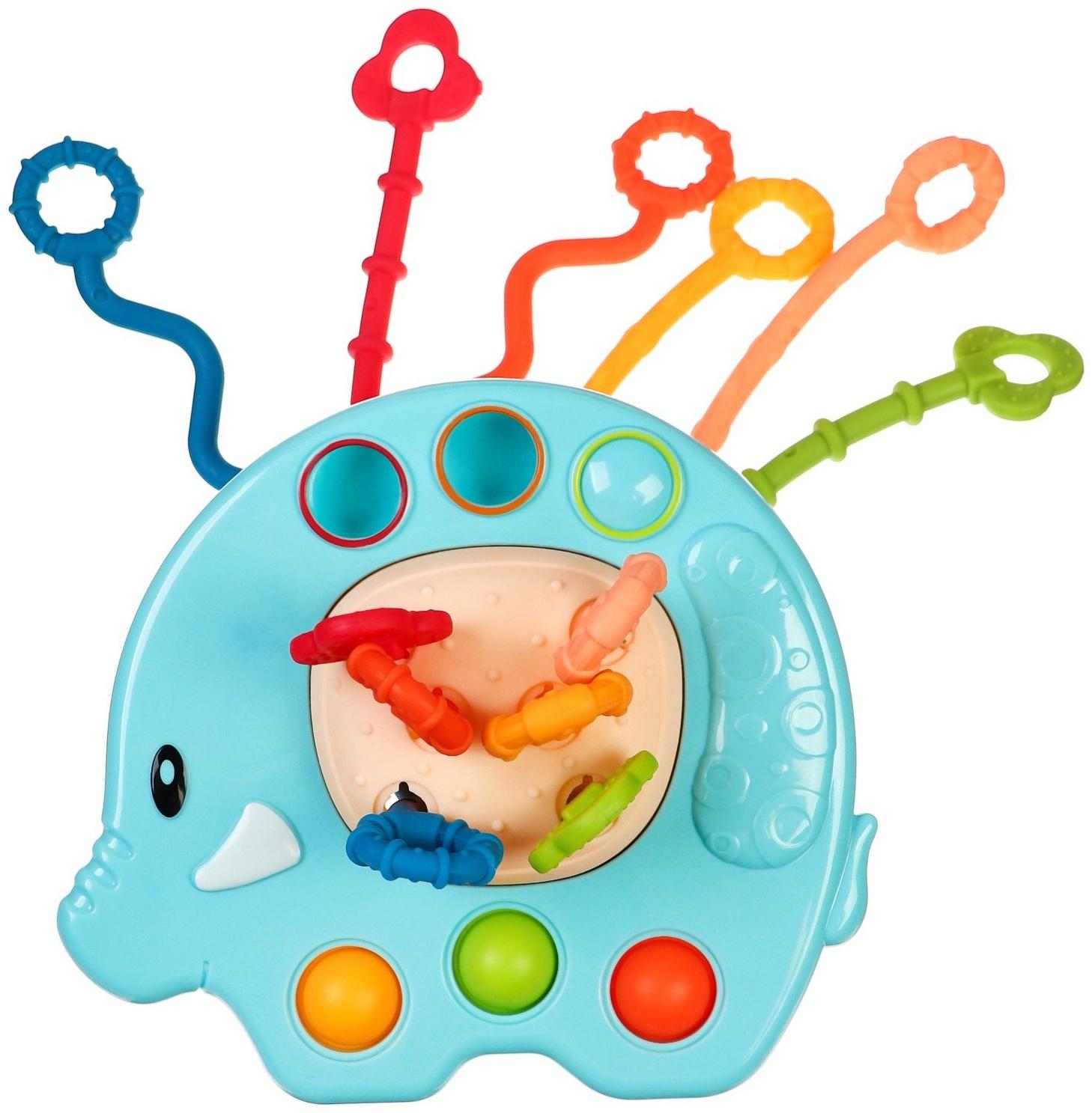 Сенсорная игрушка-тянучка для малышей «Слоник», грызунок, Монтессори, Крошка Я