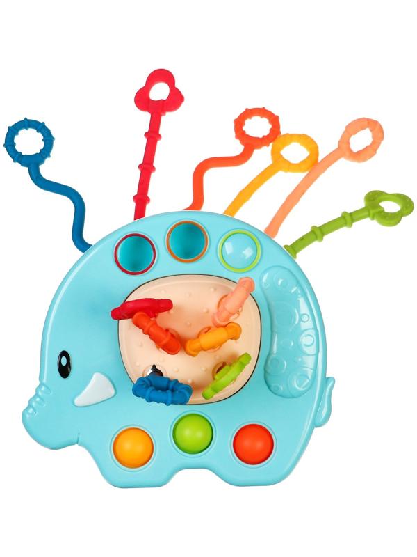 Сенсорная игрушка-тянучка для малышей «Слоник», грызунок, Монтессори, Крошка Я