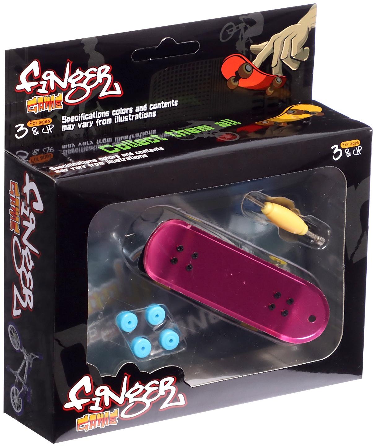 Фингерборд металлический «Золотой трюк», 2 комплекта колёс, ключ, цвет МИКС