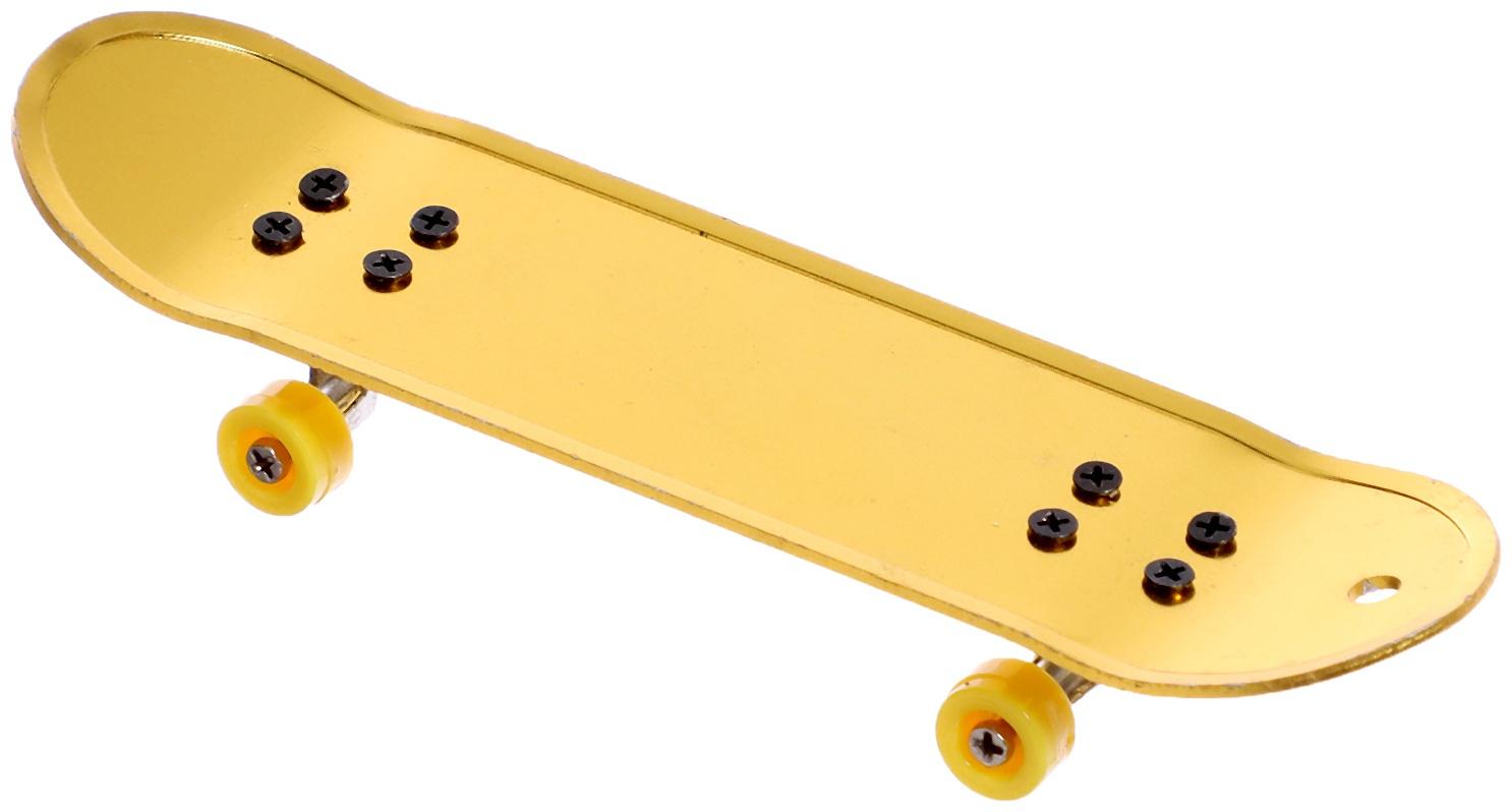 Фингерборд металлический «Золотой трюк», 2 комплекта колёс, ключ, цвет МИКС