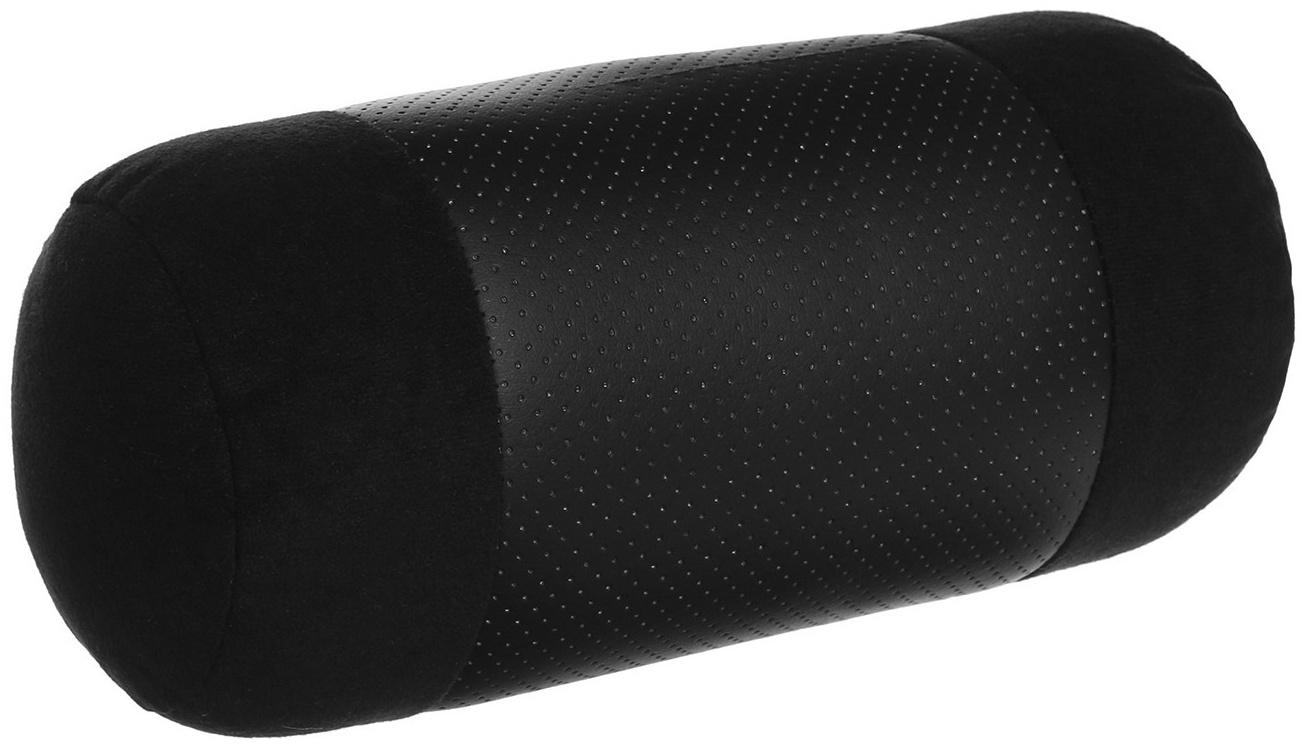 Подушка на подголовник МАТЕХ ROLL LINE, 25 х 11 х 11 см, черный