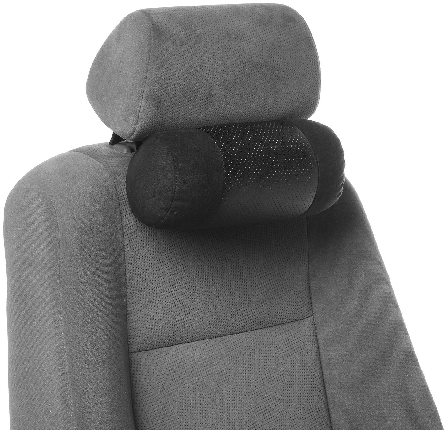 Подушка на подголовник МАТЕХ ROLL LINE, 25 х 11 х 11 см, черный