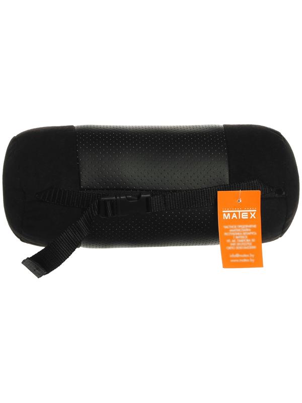 Подушка на подголовник МАТЕХ ROLL LINE, 25 х 11 х 11 см, черный