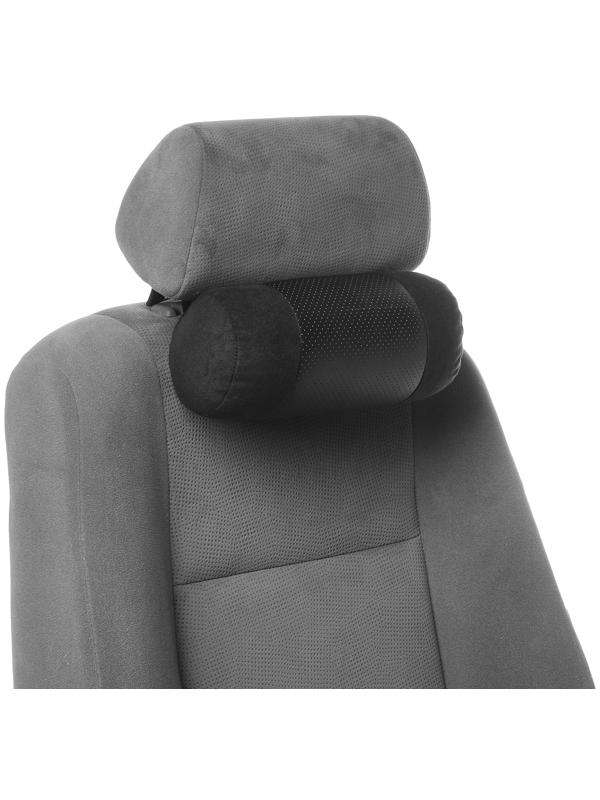 Подушка на подголовник МАТЕХ ROLL LINE, 25 х 11 х 11 см, черный