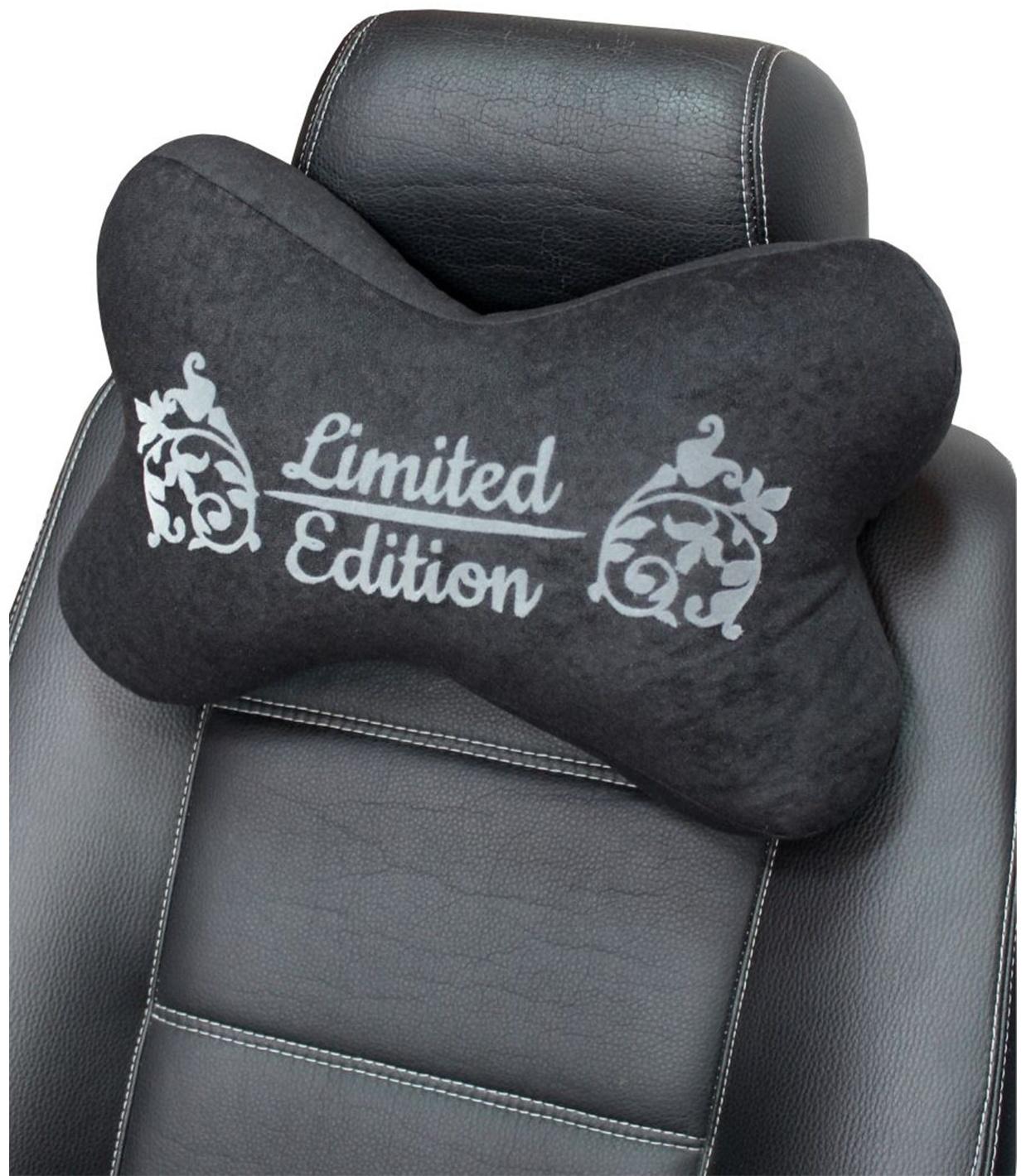 Подушка на подголовник МАТЕХ КОСТОЧКА COMFORT LINE, 38 х 25 х 10 см, черный