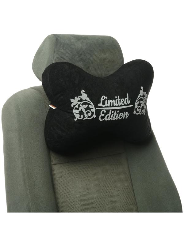 Подушка на подголовник МАТЕХ КОСТОЧКА COMFORT LINE, 38 х 25 х 10 см, черный