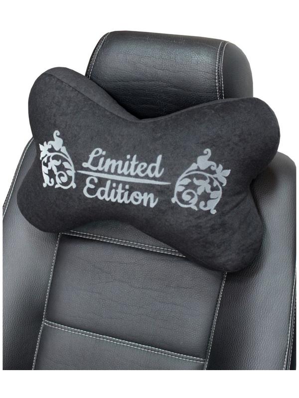 Подушка на подголовник МАТЕХ КОСТОЧКА COMFORT LINE, 38 х 25 х 10 см, черный