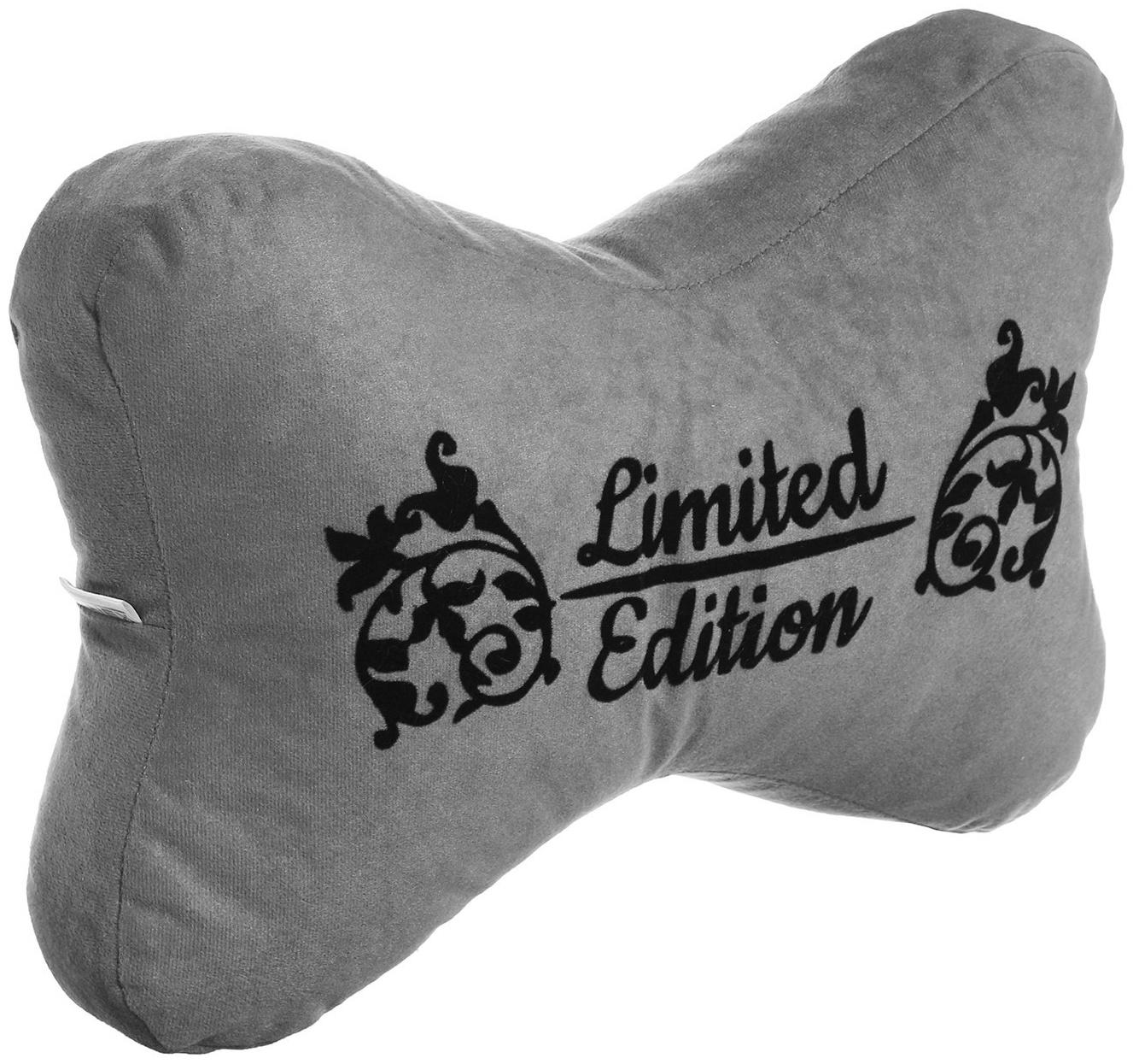 Подушка на подголовник МАТЕХ КОСТОЧКА COMFORT LINE, 38 х 25 х 10 см, серый