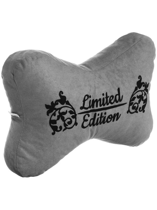 Подушка на подголовник МАТЕХ КОСТОЧКА COMFORT LINE, 38 х 25 х 10 см, серый