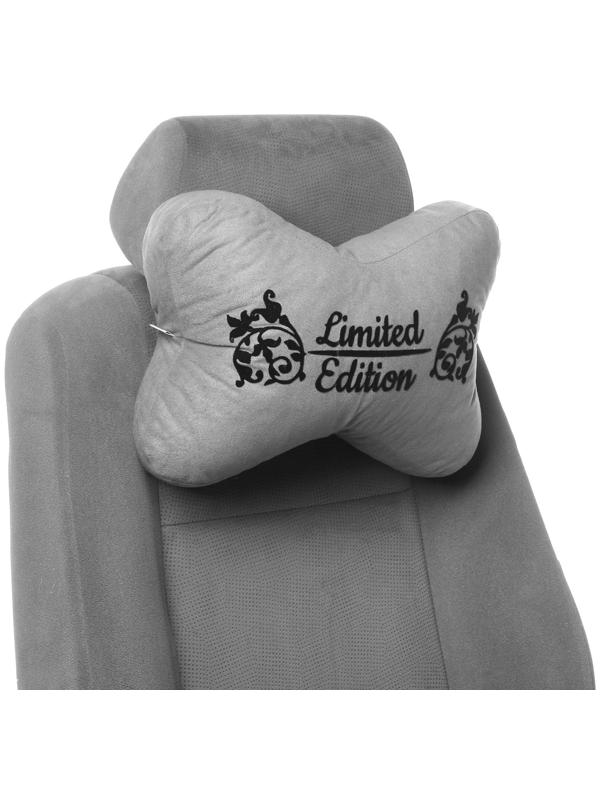 Подушка на подголовник МАТЕХ КОСТОЧКА COMFORT LINE, 38 х 25 х 10 см, серый