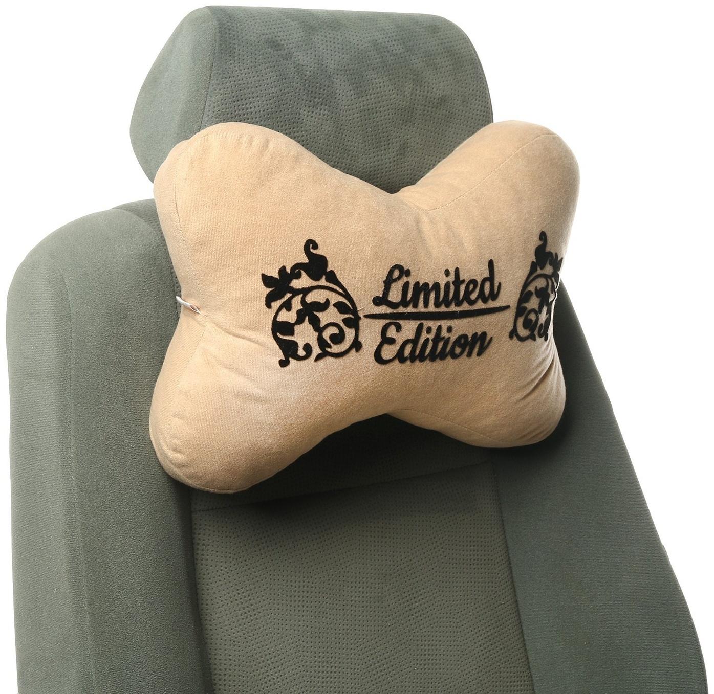 Подушка на подголовник МАТЕХ КОСТОЧКА COMFORT LINE, 38 х 25 х 10 см, бежевый